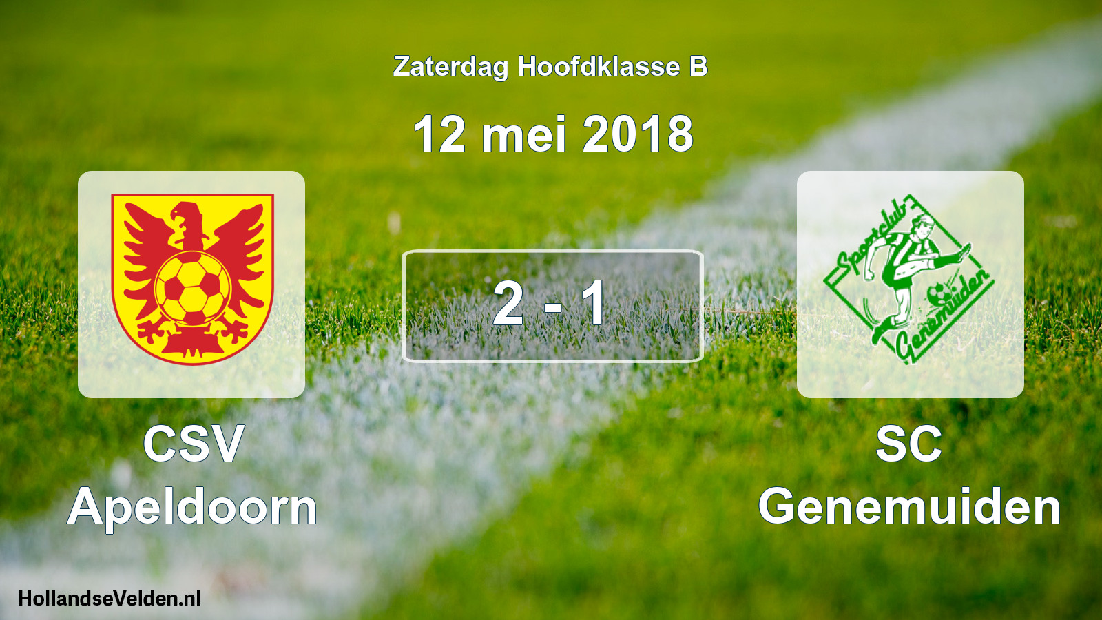Total number of matches played: CSV Apeldoorn - SC Genemuiden 2 - 1 (12 May 2018)
