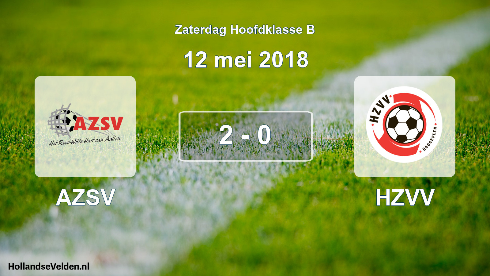 Total number of matches played: AZSV - HZVV 2 - 0 (12 May 2018)