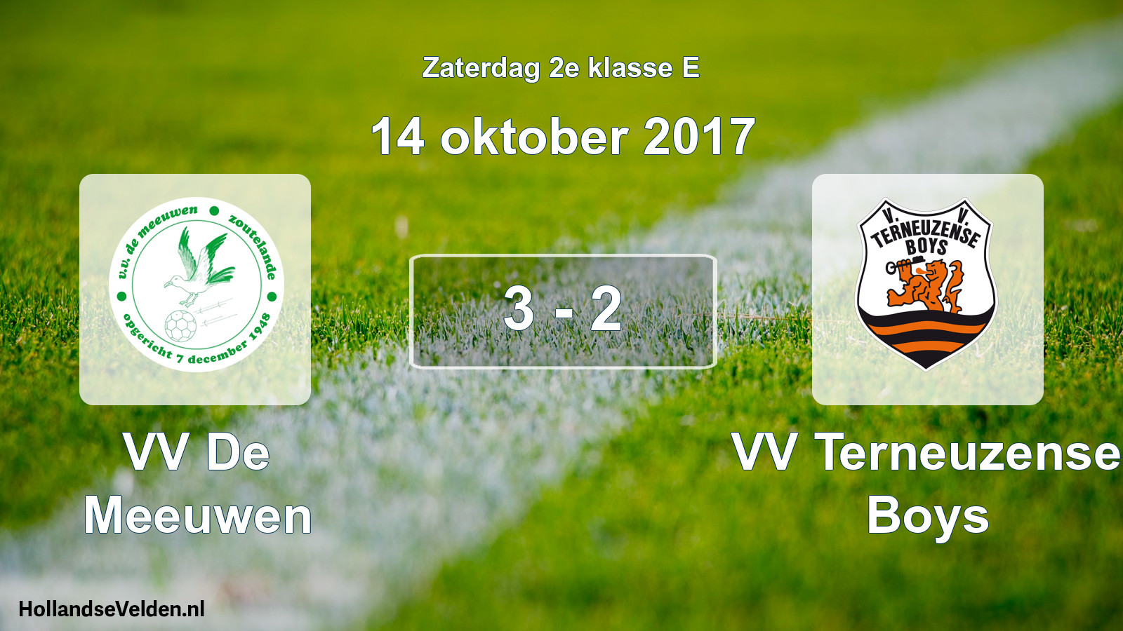 Total number of matches played: VV De Meeuwen - VV Terneuzense Boys 3 - 2 (14 October 2017)