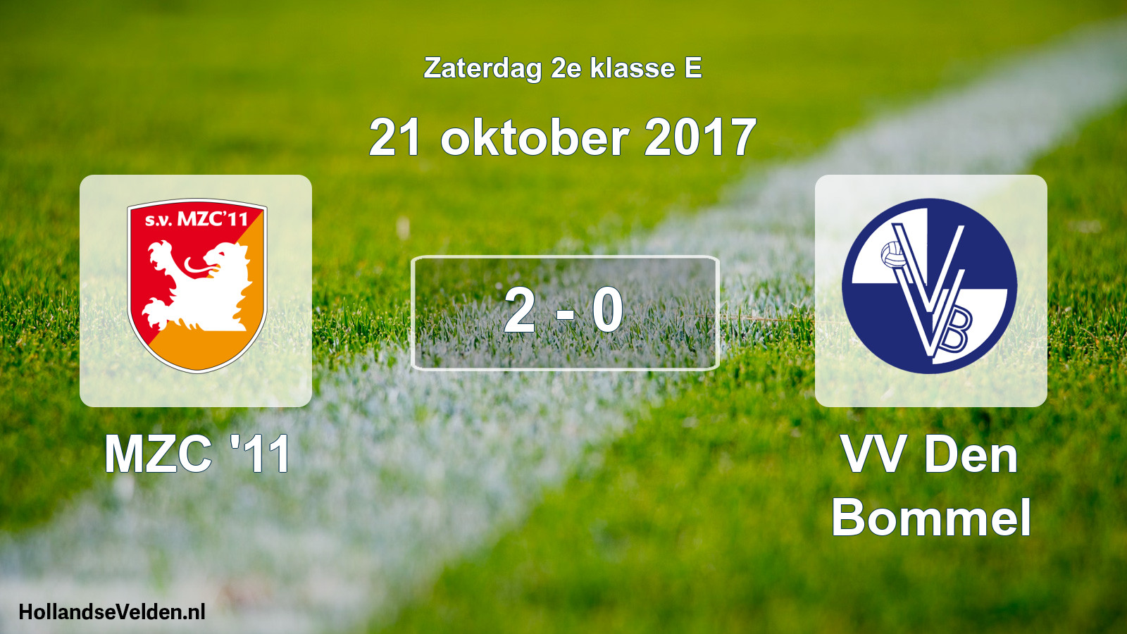 Total number of matches played: MZC '11 - VV Den Bommel 2 - 0 (21 October 2017)