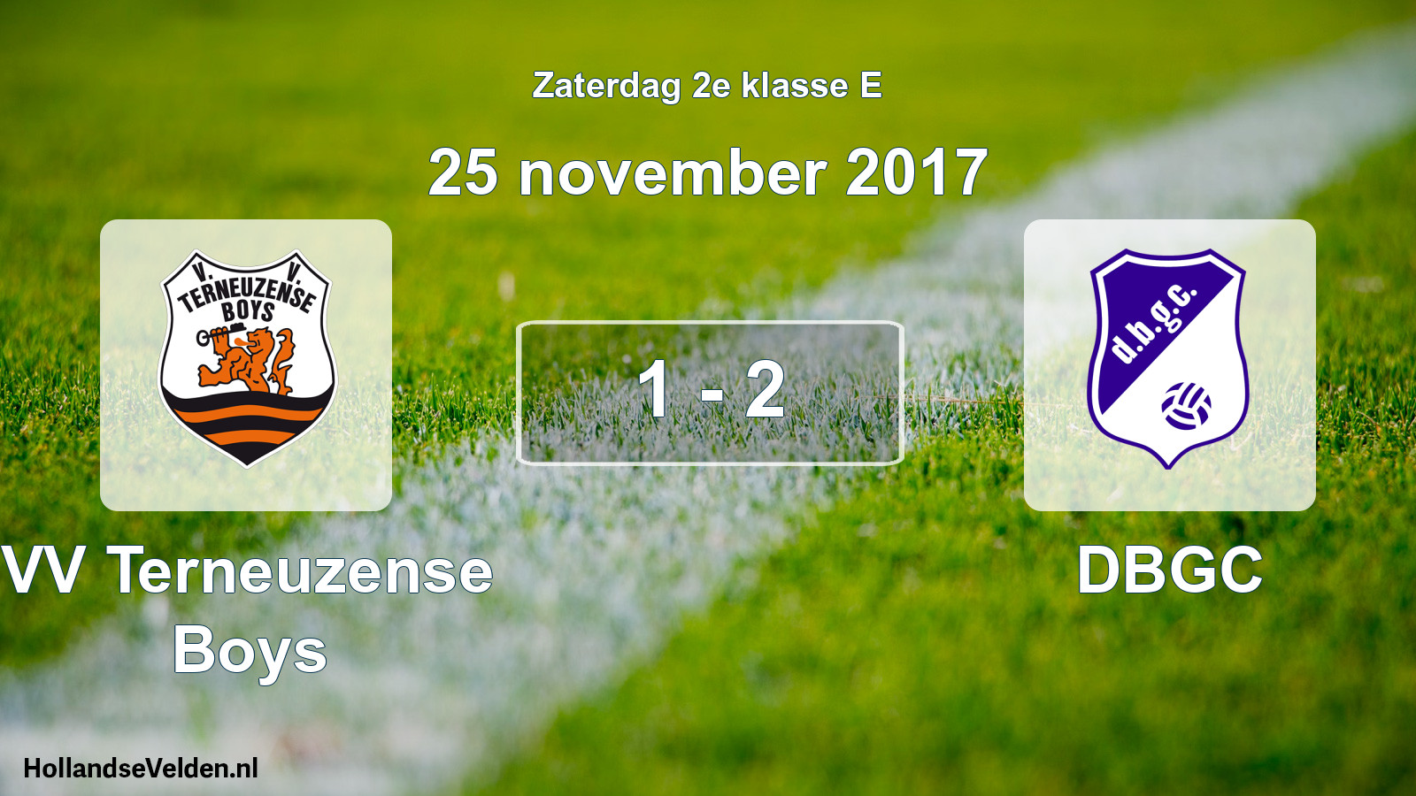 Total number of matches played: VV Terneuzense Boys - DBGC 1 - 2 (25 November 2017)