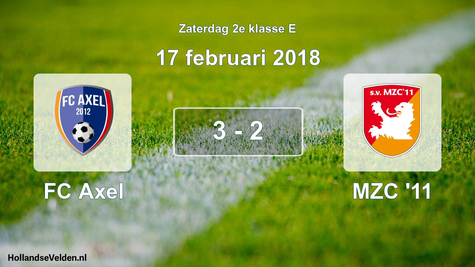 Total number of matches played: FC Axel - MZC '11 3 - 2 (17 February 2018)