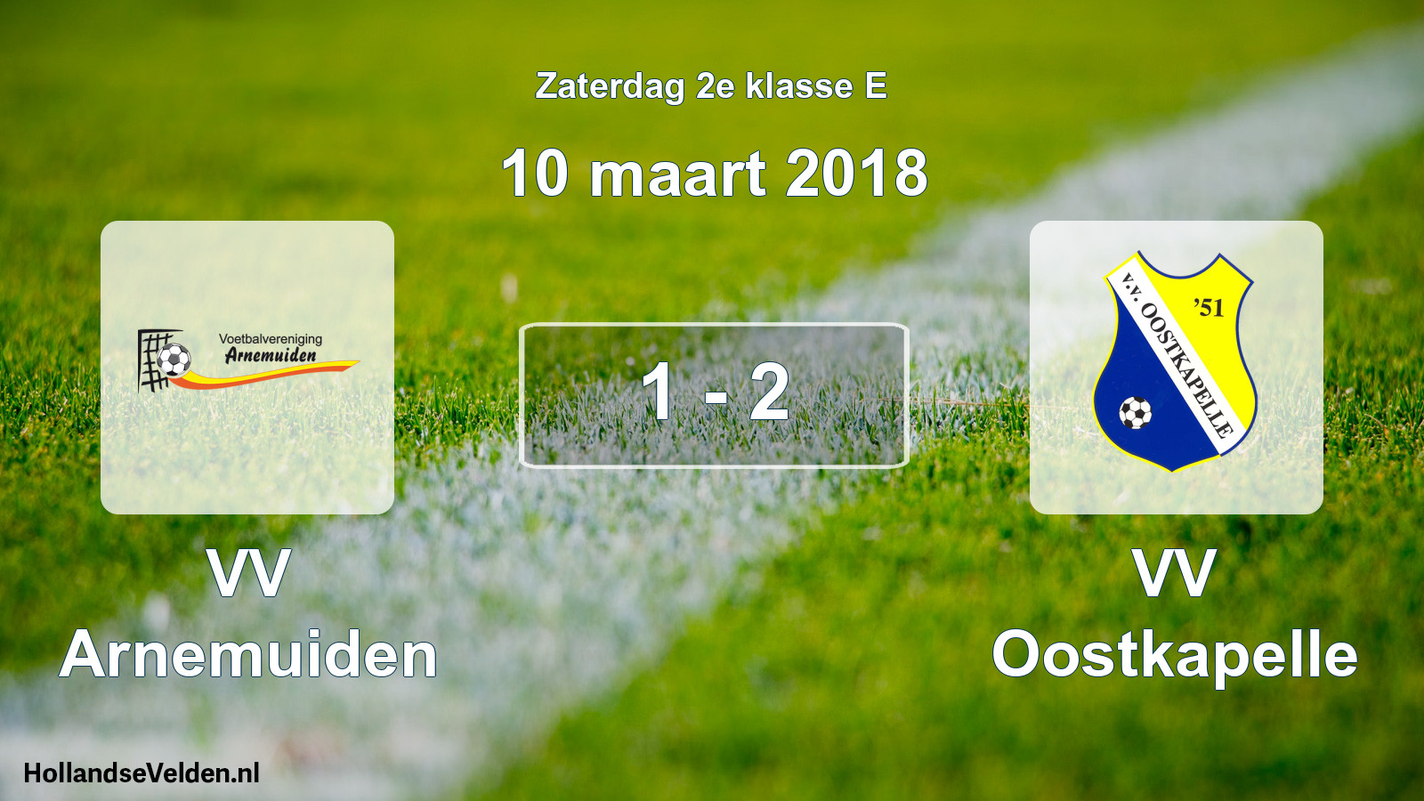 Total number of matches played: VV Arnemuiden - VV Oostkapelle 1 - 2 (10 March 2018)