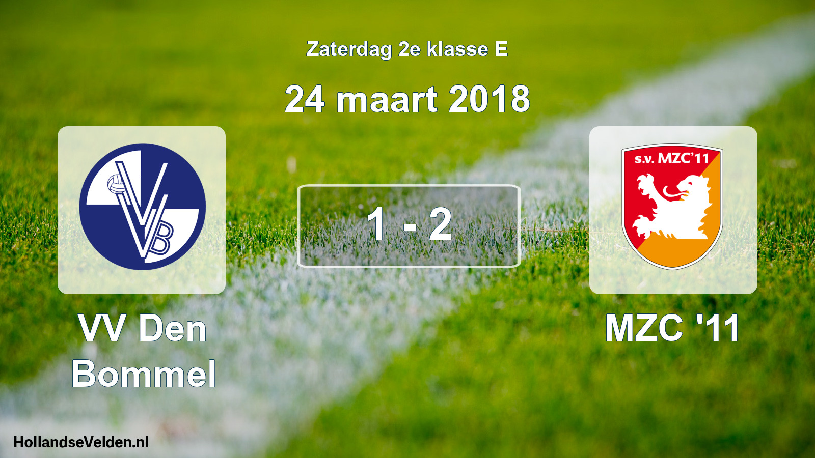 Total number of matches played: VV Den Bommel - MZC '11 1 - 2 (24 March 2018)