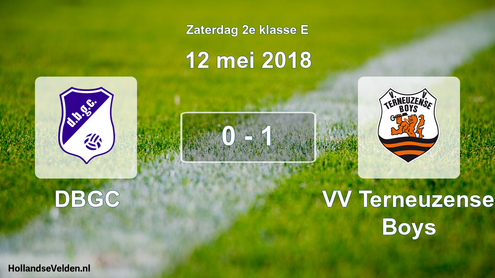 Total number of matches played: DBGC - VV Terneuzense Boys 0 - 1 (12 May 2018)
