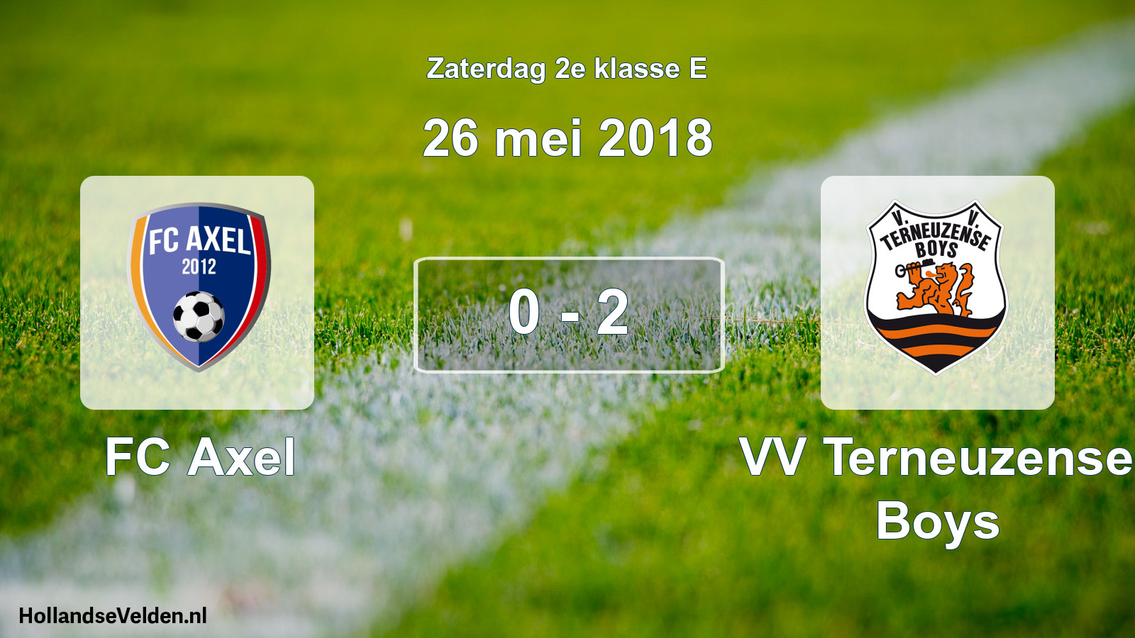 Total number of matches played: FC Axel - VV Terneuzense Boys 0 - 2 (26 May 2018)