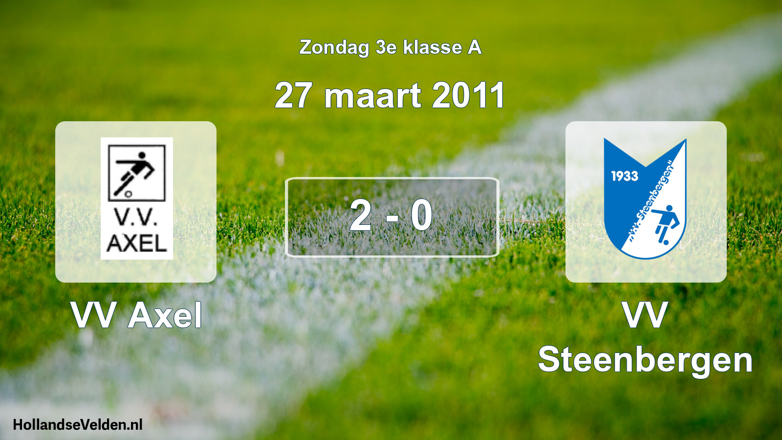 Total number of matches played: VV Axel - VV Steenbergen 2 - 0 (27 March 2011)