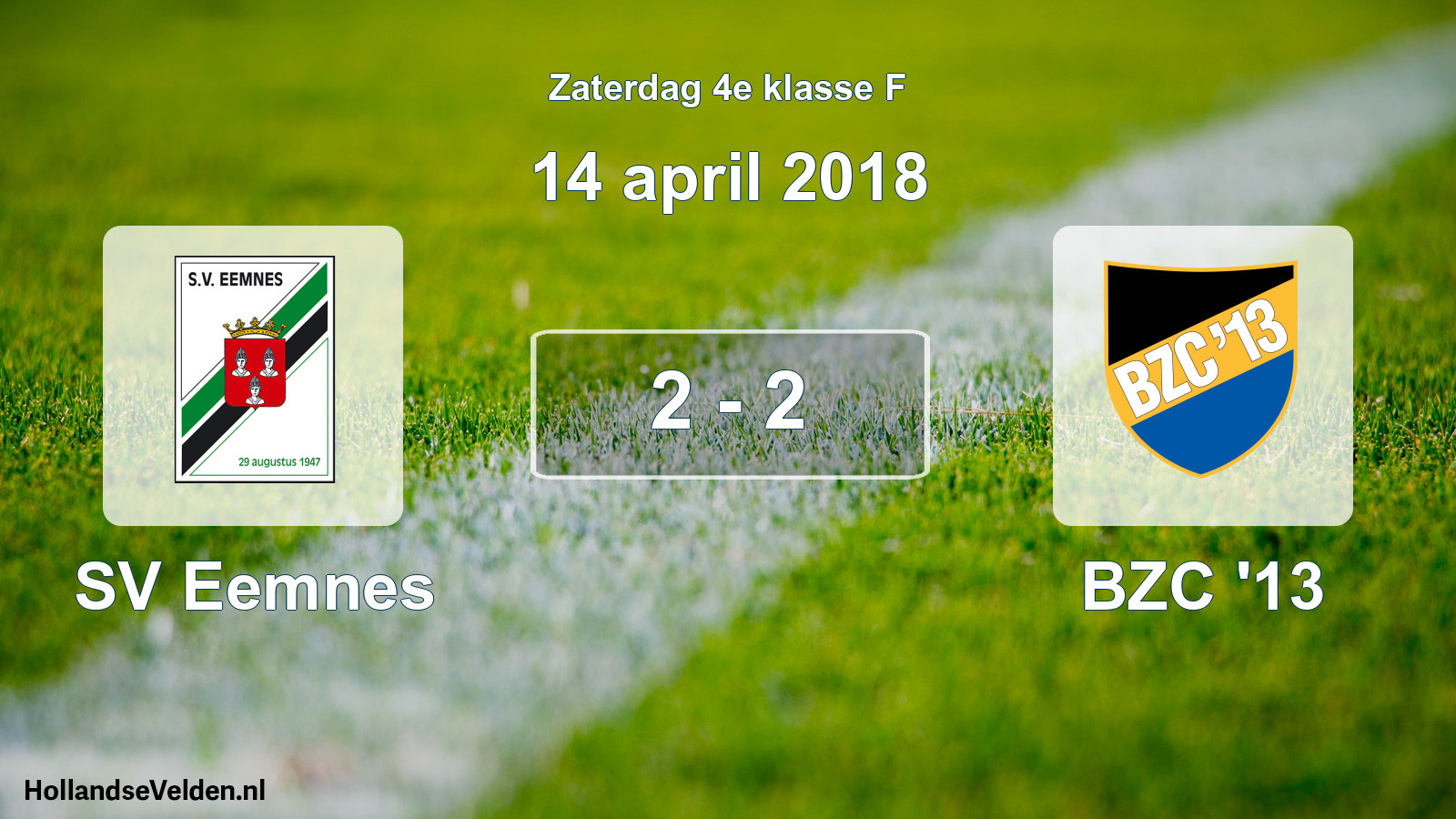 Total number of matches played: SV Eemnes - BZC '13 2 - 2 (14 April 2018)