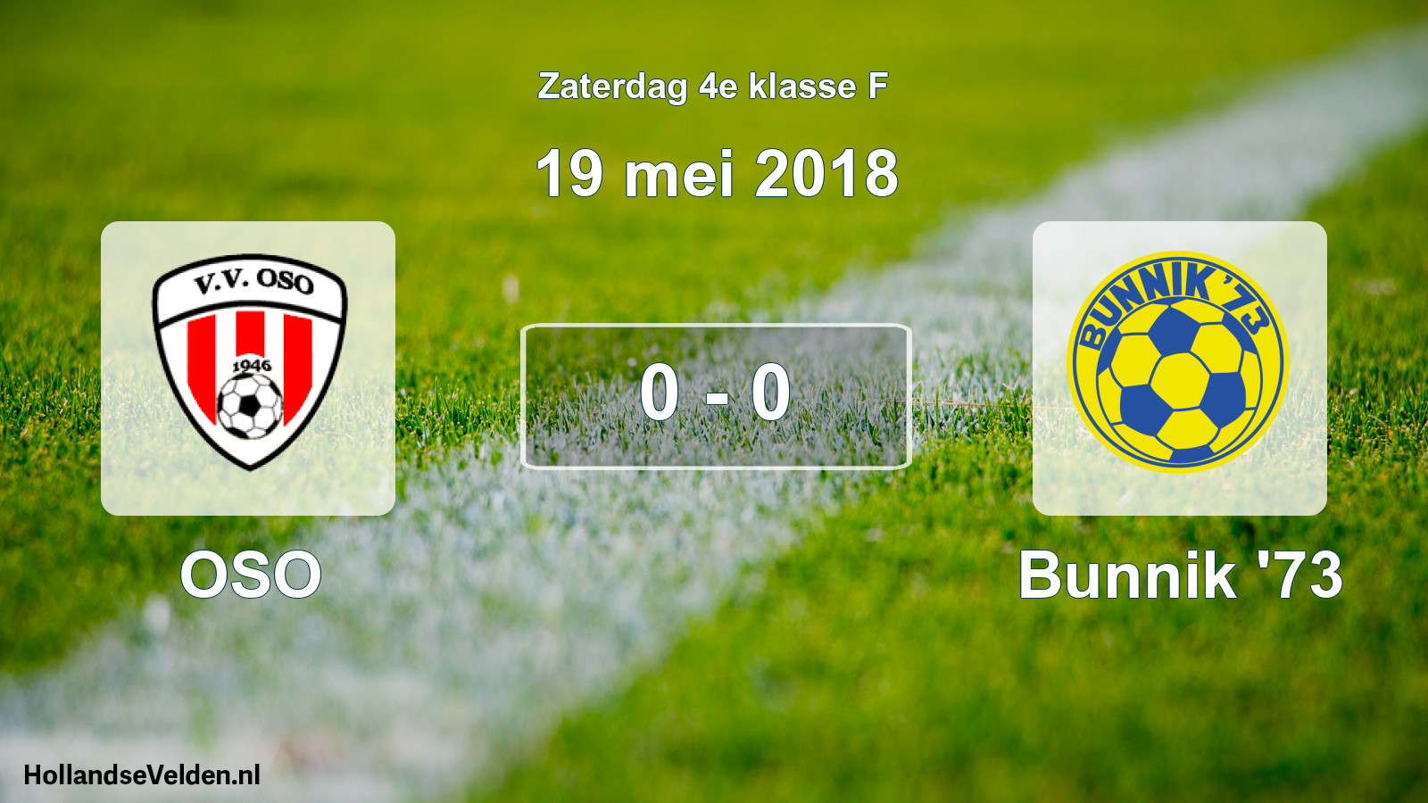 Total number of matches played: OSO - Bunnik '73 0 - 0 (19 May 2018)