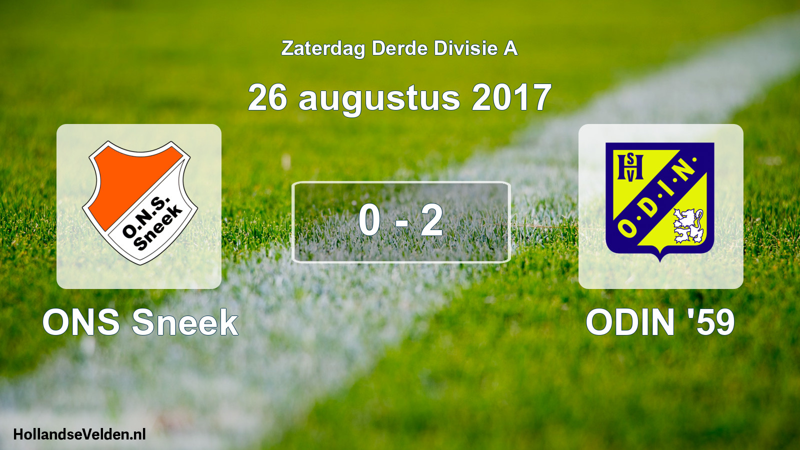 Total number of matches played: ONS Sneek - ODIN '59 0 - 2 (26 August 2017)