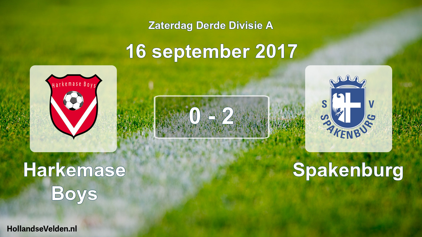 Total number of matches played: Harkemase Boys - Spakenburg 0 - 2 (16 September 2017)