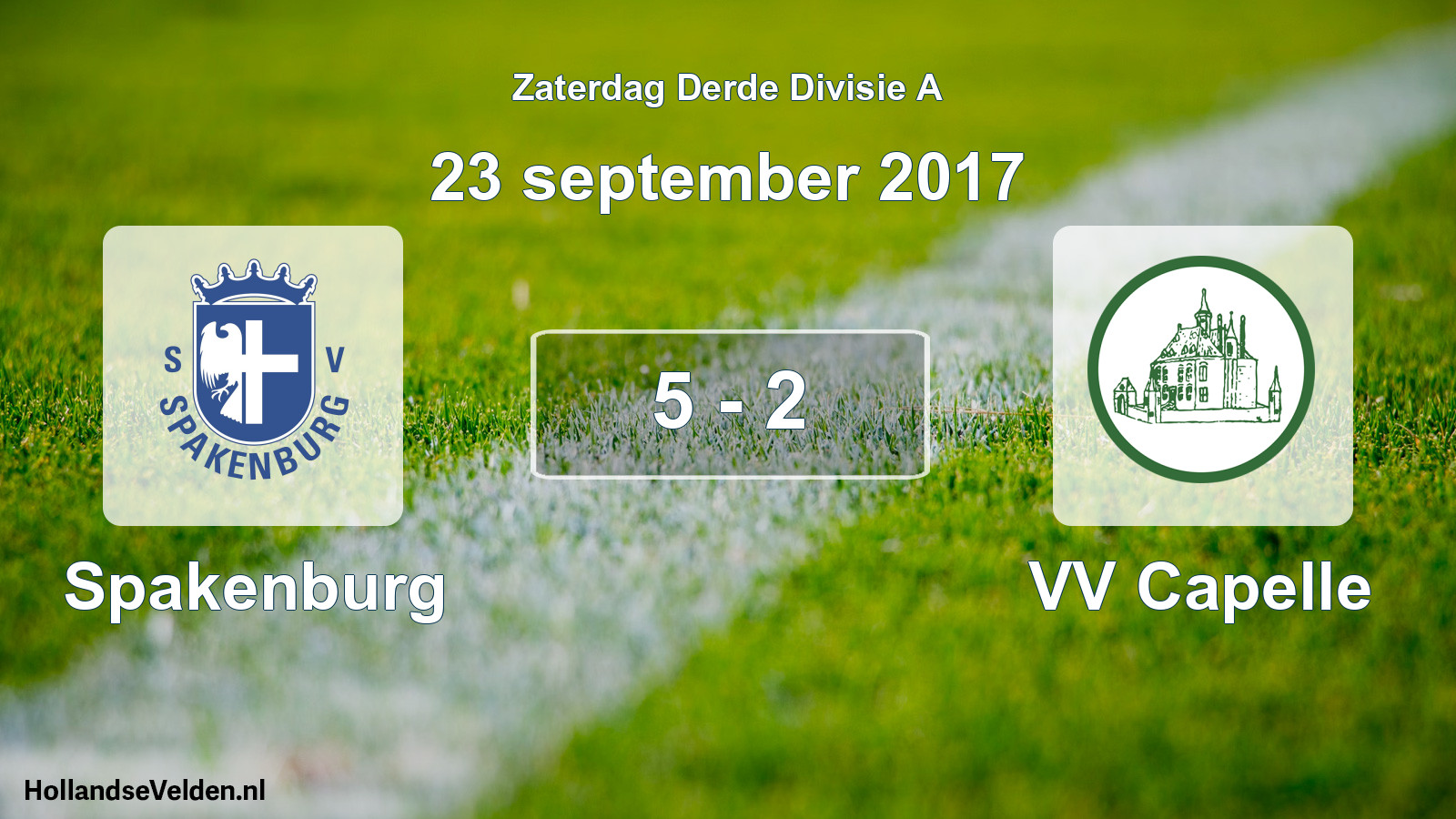 Total number of matches played: Spakenburg - VV Capelle 5 - 2 (23 September 2017)