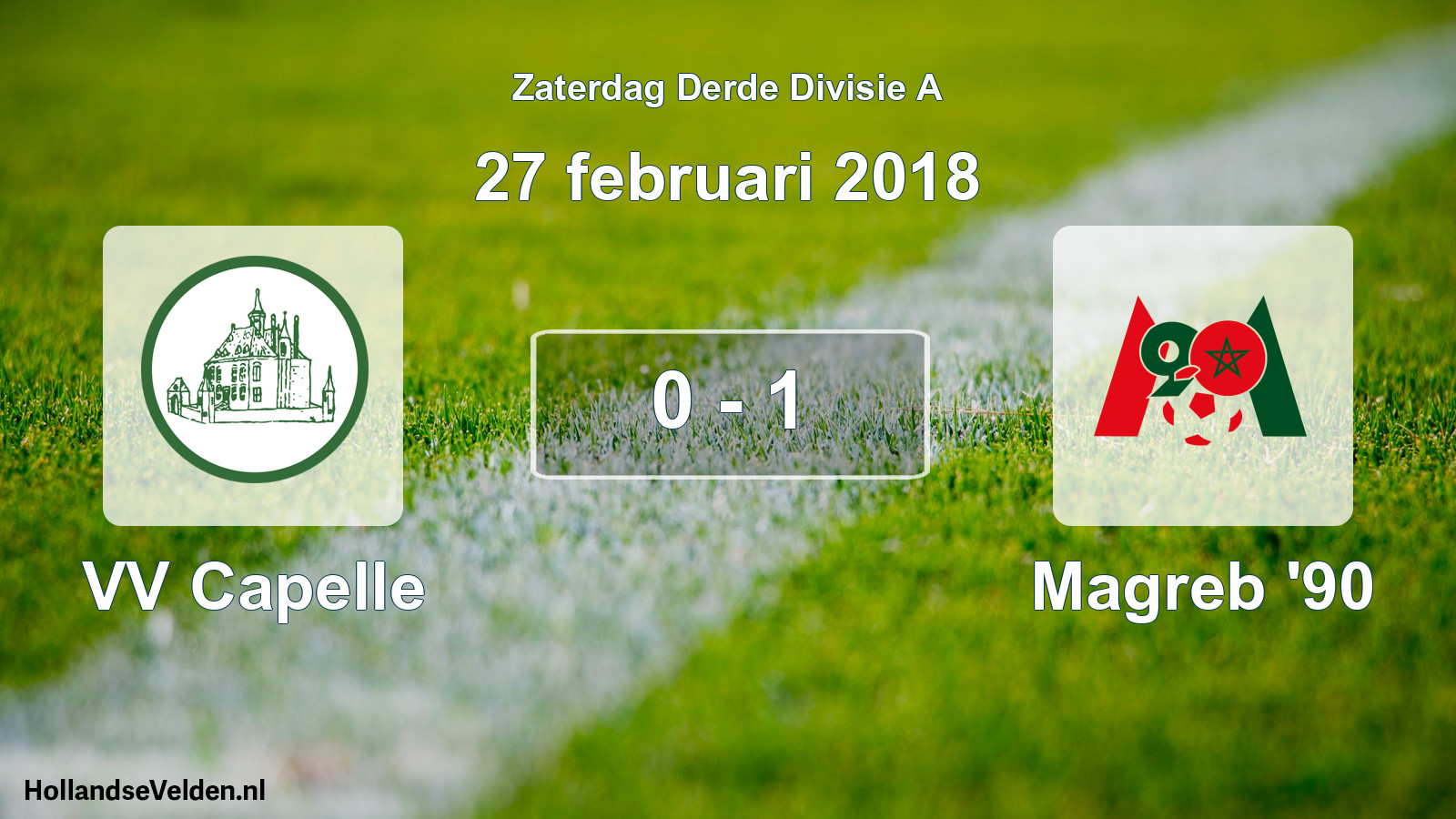 Total number of matches played: VV Capelle - Magreb '90 0 - 1 (27 February 2018)
