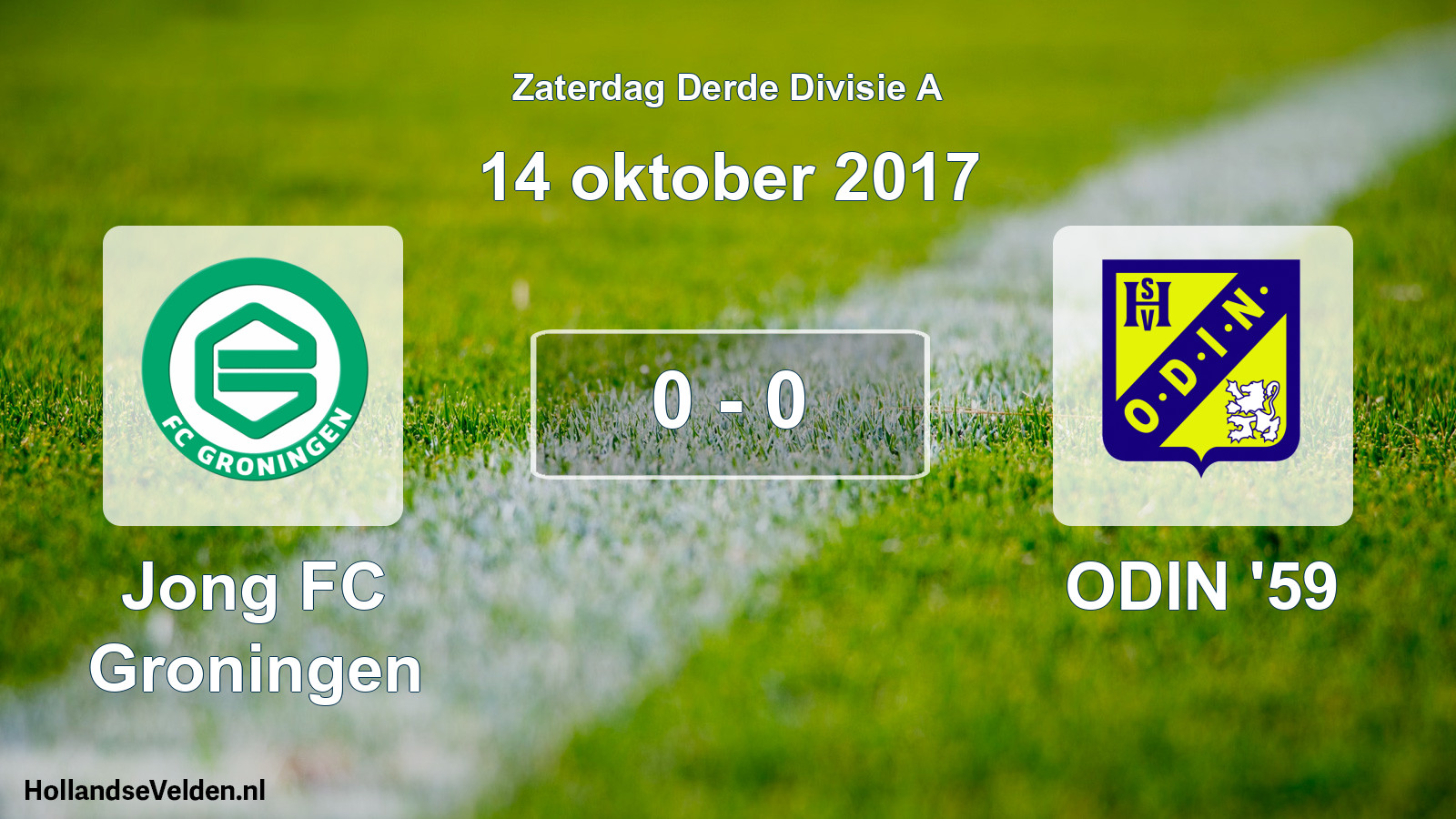 Total number of matches played: Jong FC Groningen - ODIN '59 0 - 0 (14 October 2017)