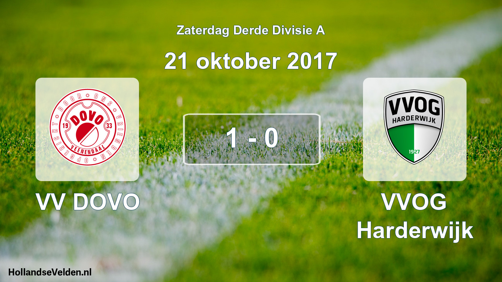 Total number of matches played: VV DOVO - VVOG Harderwijk 1 - 0 (21 October 2017)