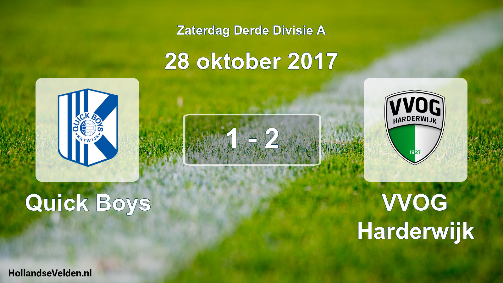 Total number of matches played: Quick Boys - VVOG Harderwijk 1 - 2 (28 October 2017)
