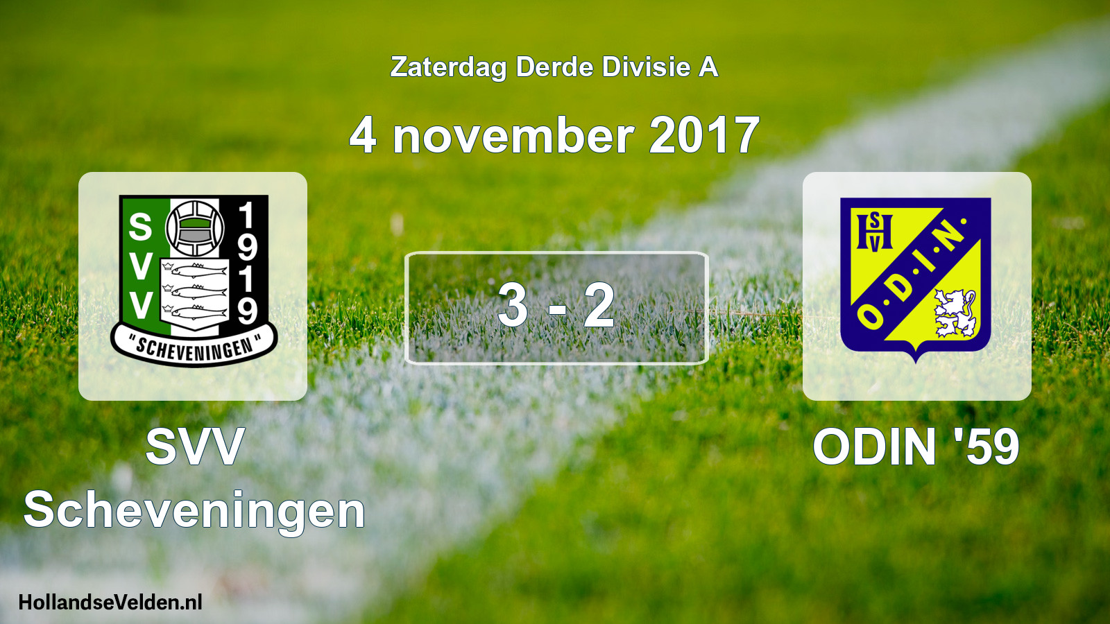 Total number of matches played: SVV Scheveningen - ODIN '59 3 - 2 (4 November 2017)