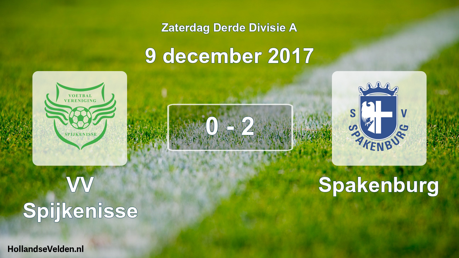 Total number of matches played: VV Spijkenisse - Spakenburg 0 - 2 (9 December 2017)