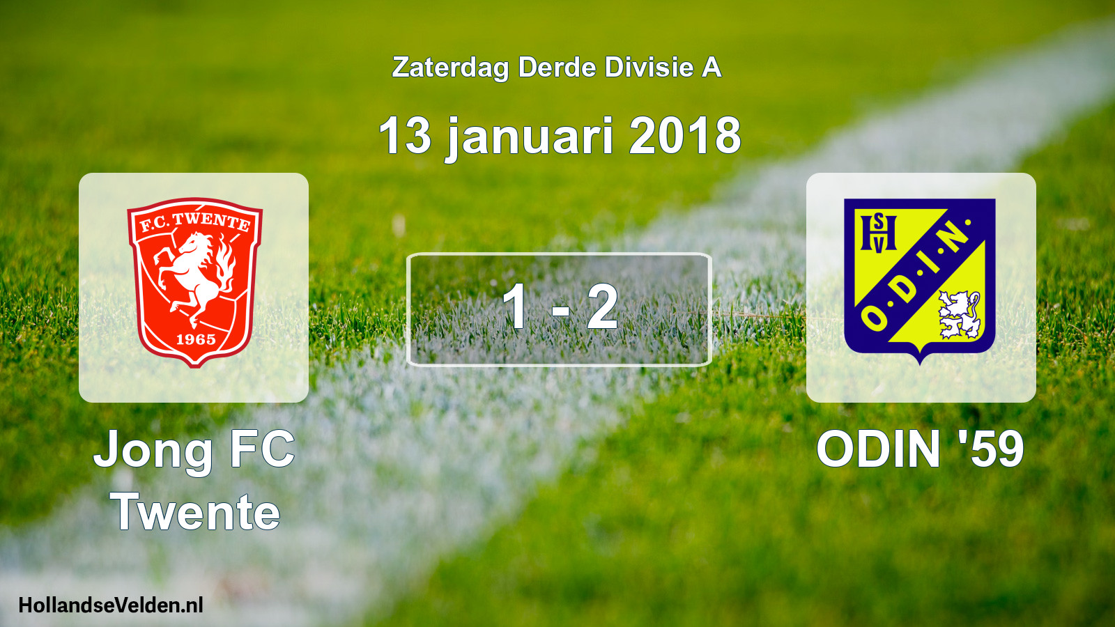 Total number of matches played: Jong FC Twente - ODIN '59 1 - 2 (13 January 2018)
