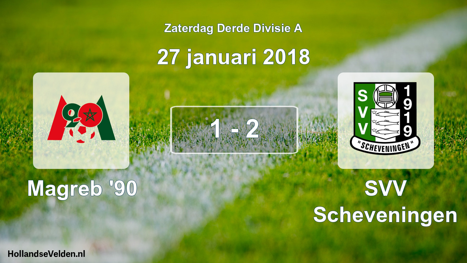 Total number of matches played: Magreb '90 - SVV Scheveningen 1 - 2 (27 January 2018)