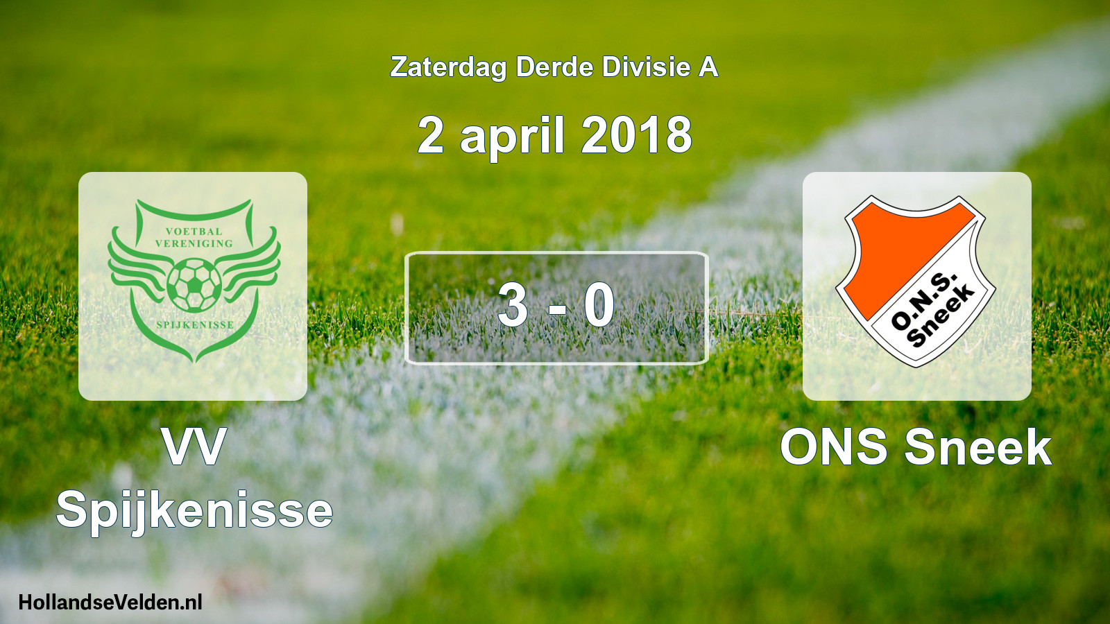 Total number of matches played: VV Spijkenisse - ONS Sneek 3 - 0 (2 April 2018)