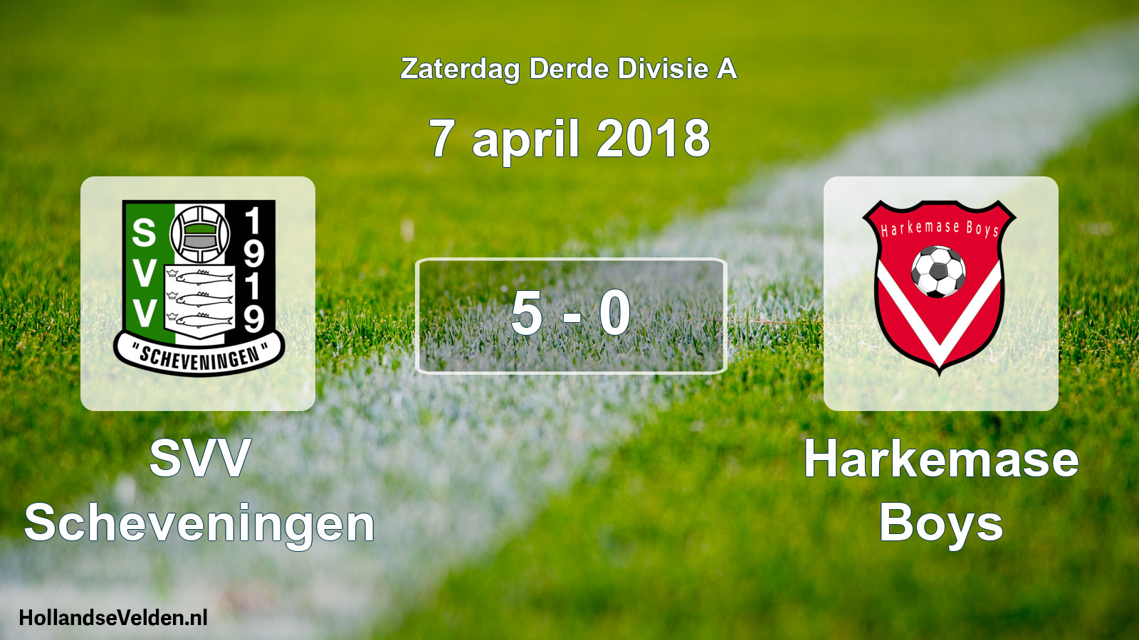 Total number of matches played: SVV Scheveningen - Harkemase Boys 5 - 0 (7 April 2018)