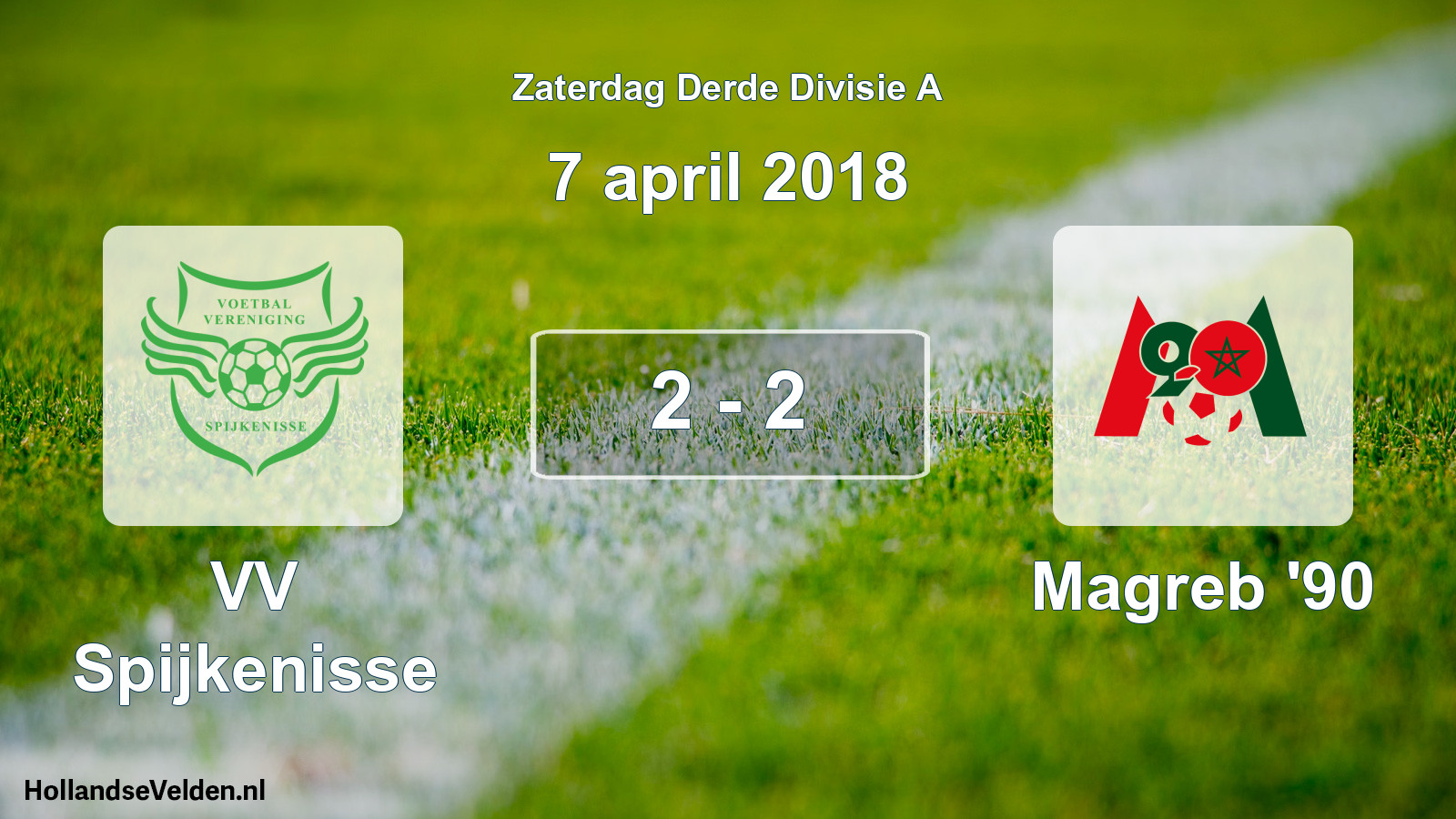 Total number of matches played: VV Spijkenisse - Magreb '90 2 - 2 (7 April 2018)