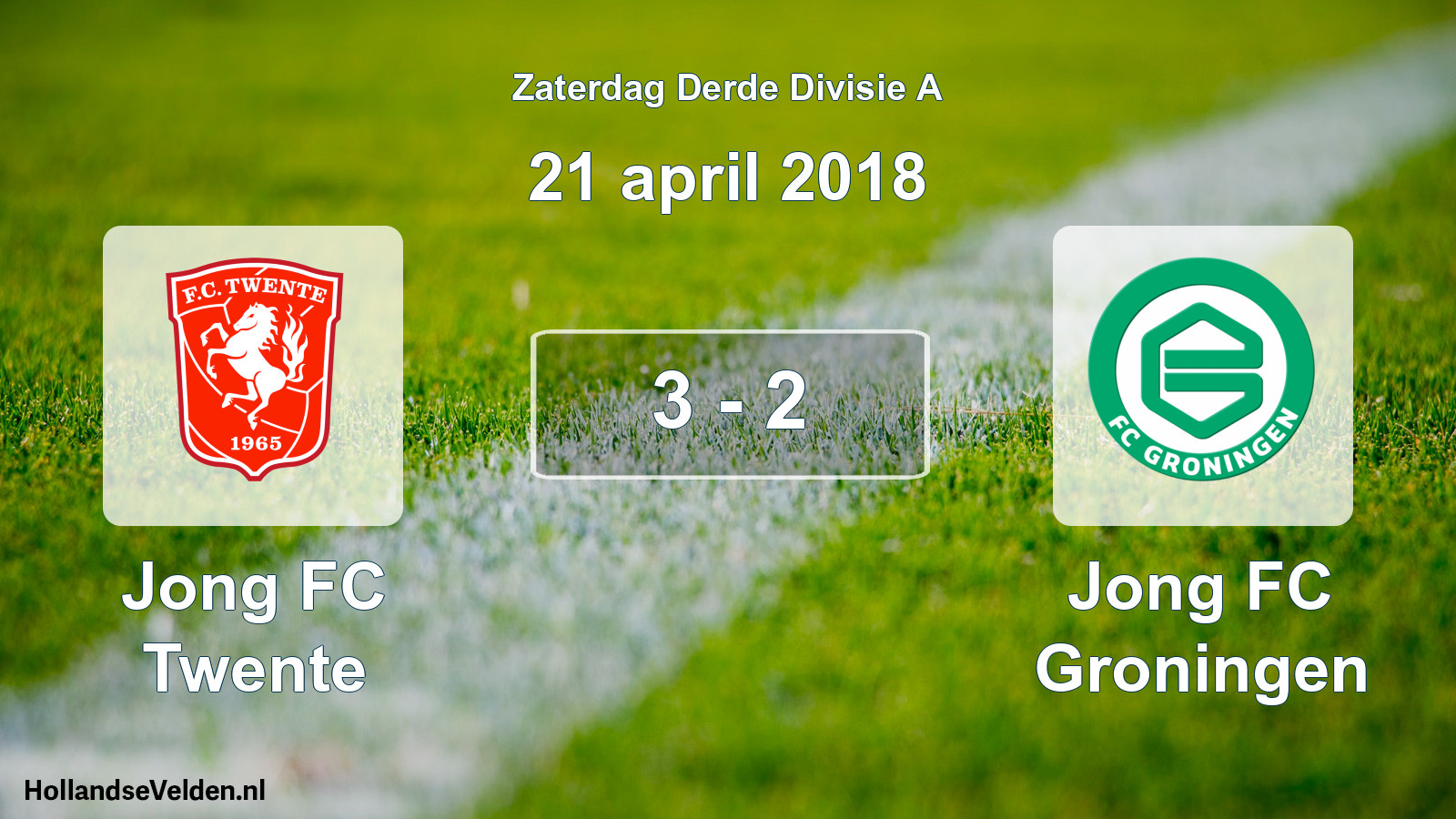Total number of matches played: Jong FC Twente - Jong FC Groningen 3 - 2 (21 April 2018)