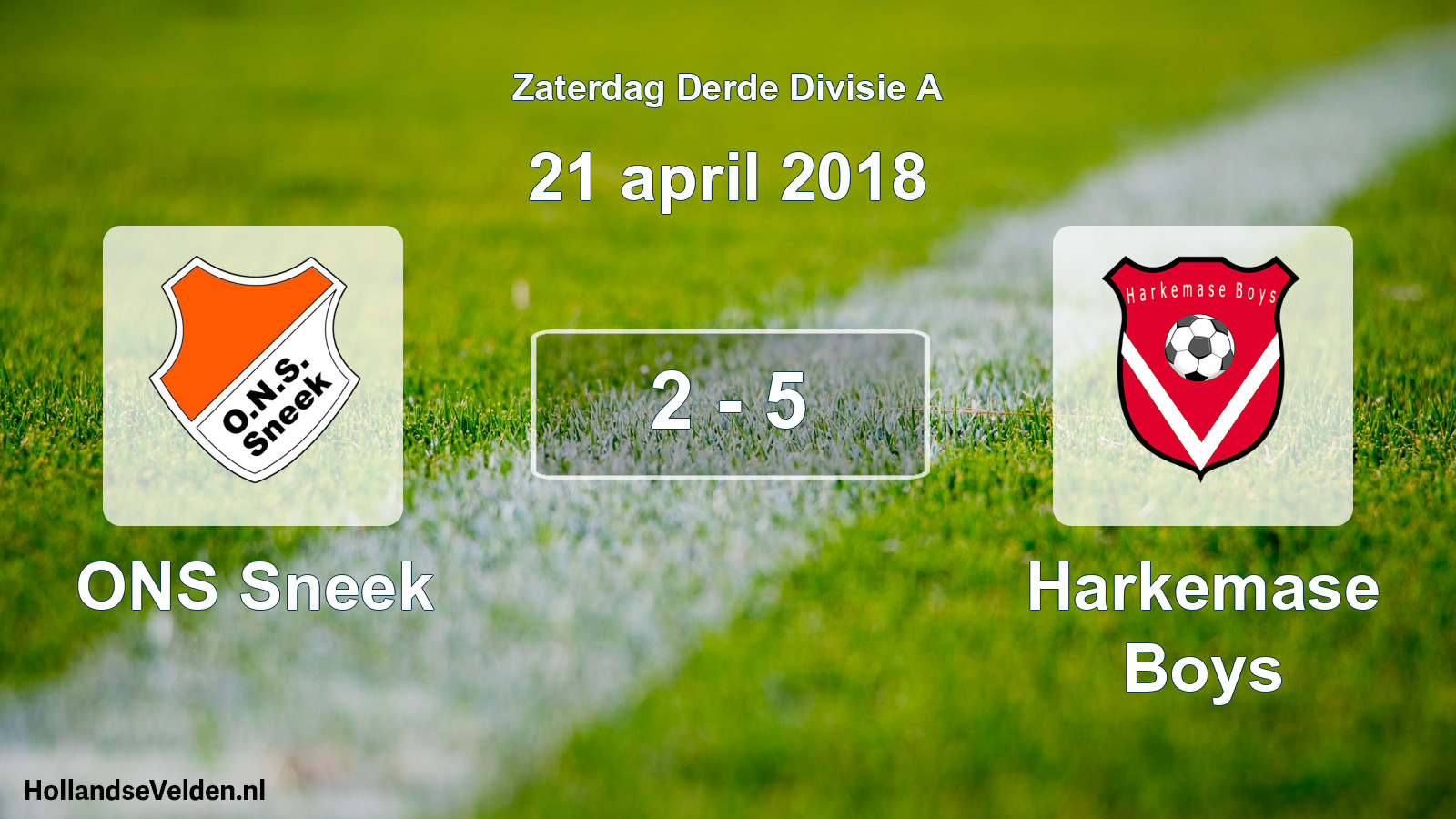 Total number of matches played: ONS Sneek - Harkemase Boys 2 - 5 (21 April 2018)