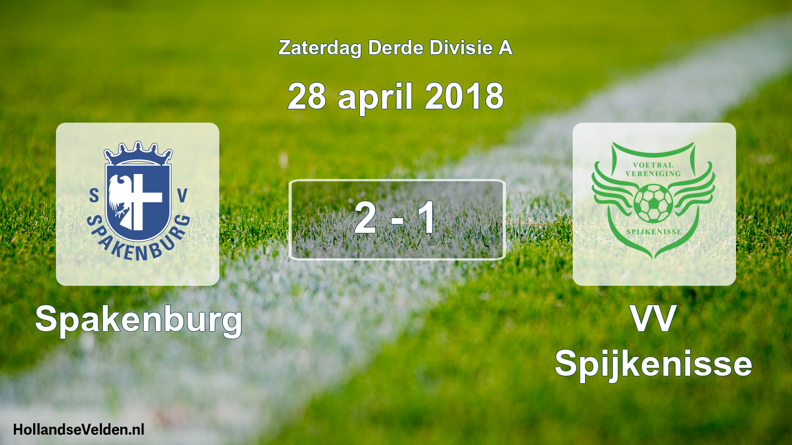 Total number of matches played: Spakenburg - VV Spijkenisse 2 - 1 (28 April 2018)