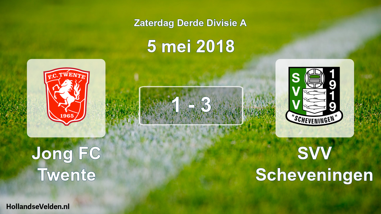 Total number of matches played: Jong FC Twente - SVV Scheveningen 1 - 3 (5 May 2018)