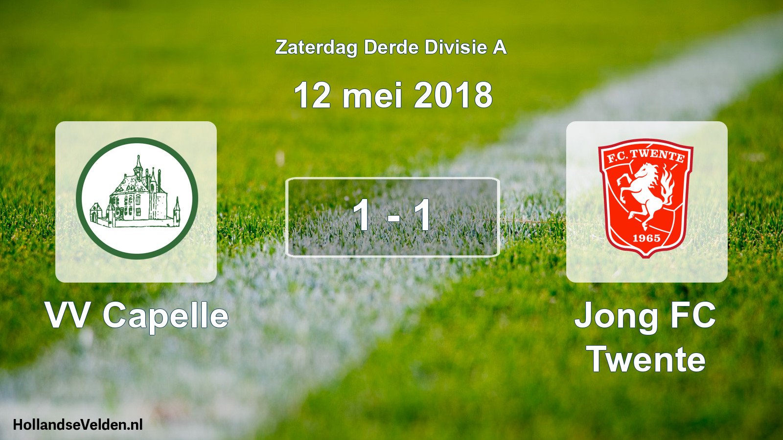Total number of matches played: VV Capelle - Jong FC Twente 1 - 1 (12 May 2018)