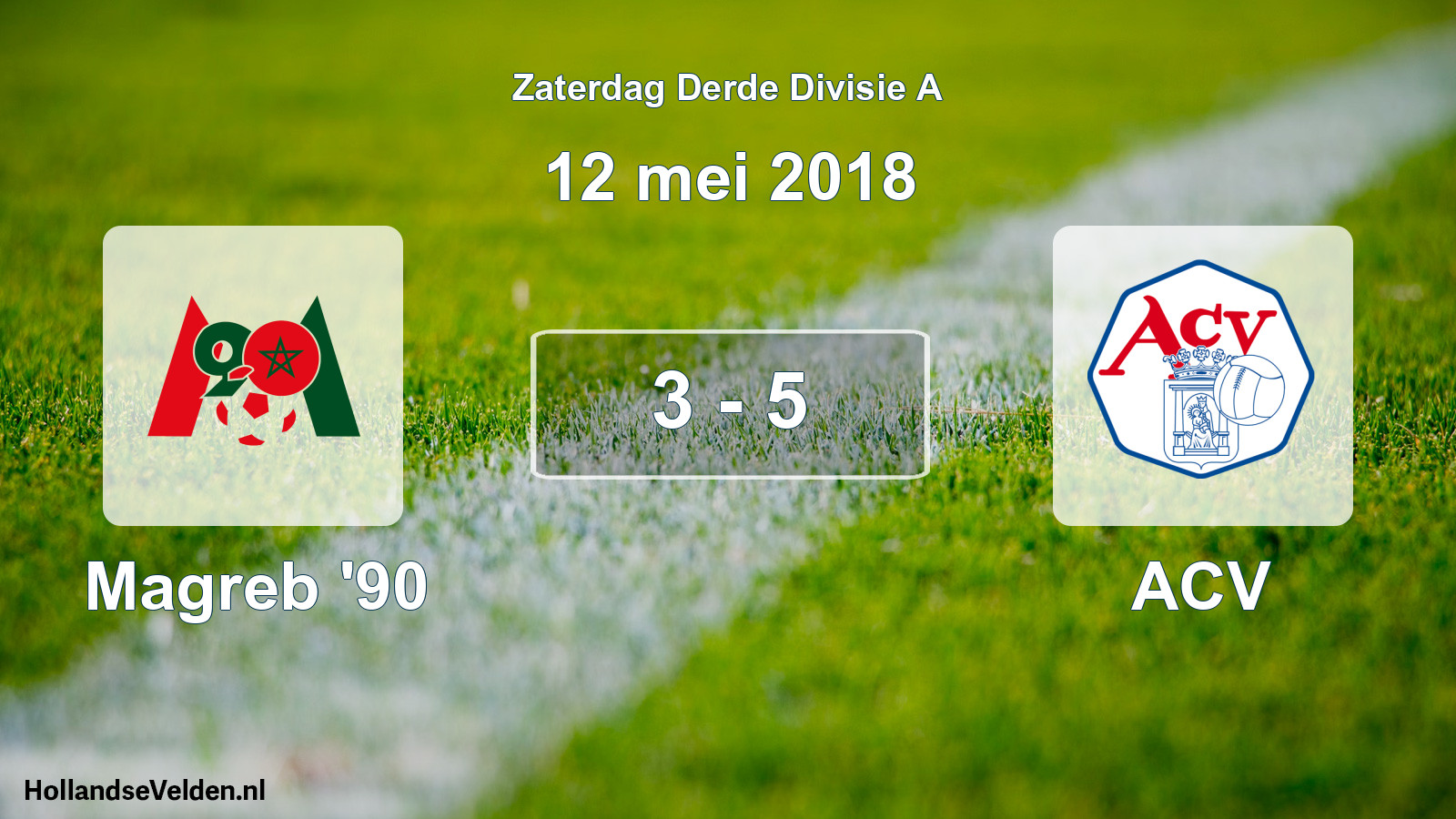 Total number of matches played: Magreb '90 - ACV 3 - 5 (12 May 2018)