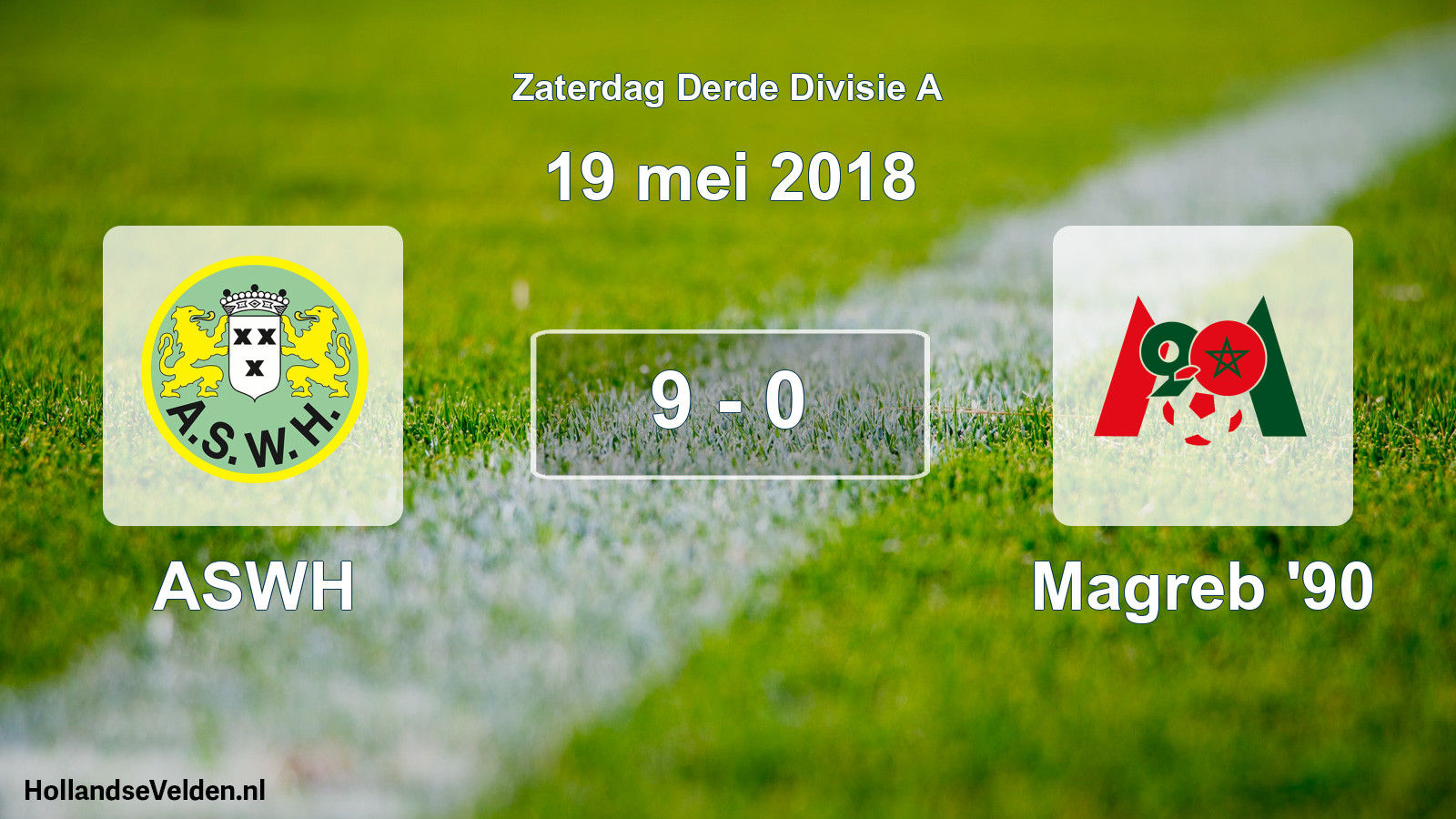 Total number of matches played: ASWH - Magreb '90 9 - 0 (19 May 2018)