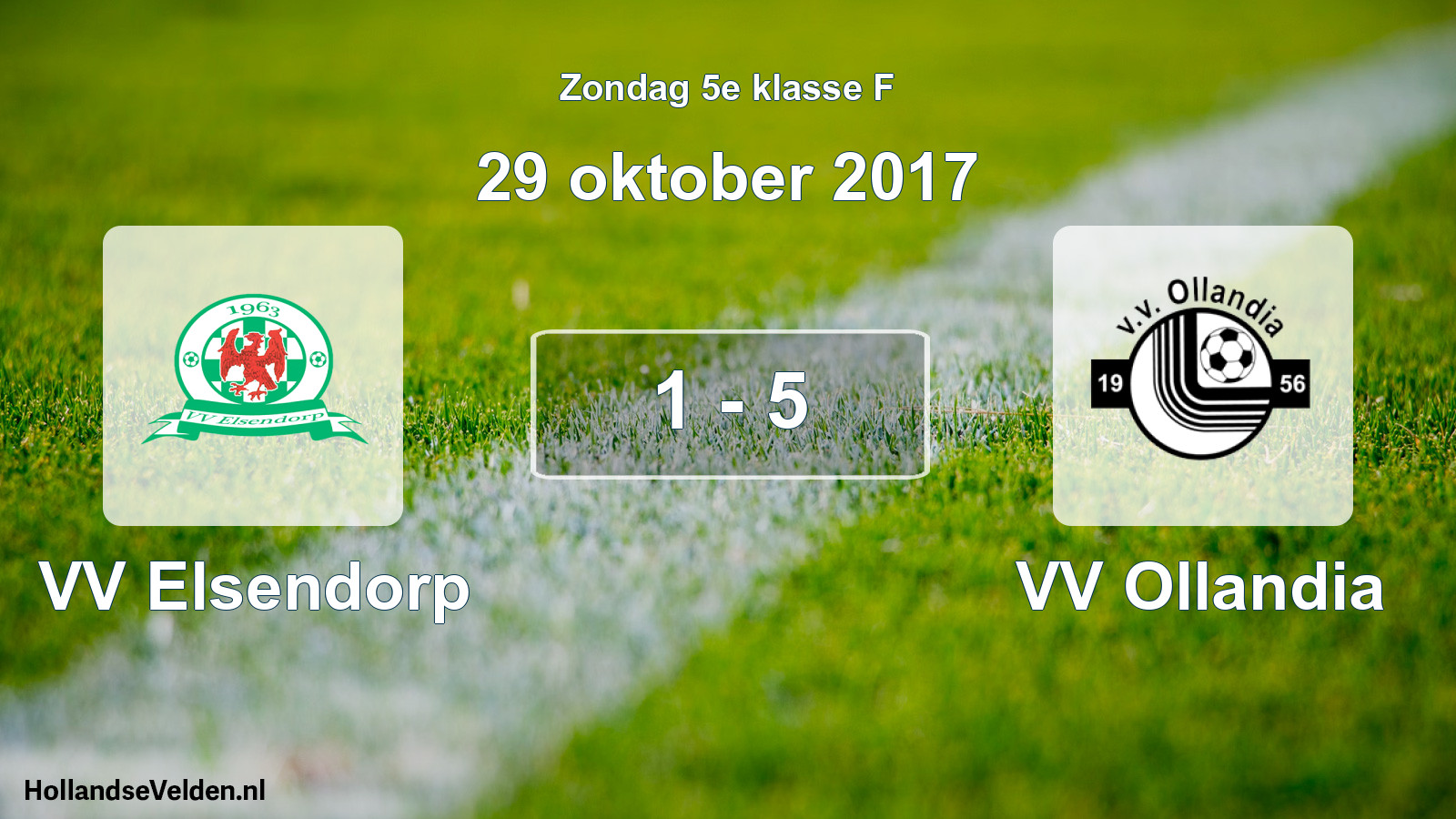 Total number of matches played: VV Elsendorp - VV Ollandia 1 - 5 (29 October 2017)