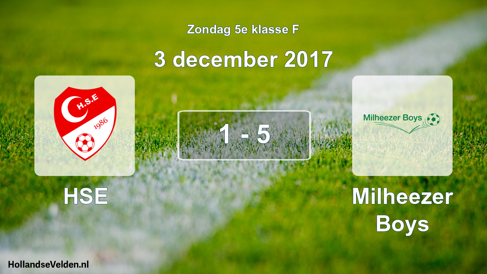 Total number of matches played: HSE - Milheezer Boys 1 - 5 (3 December 2017)