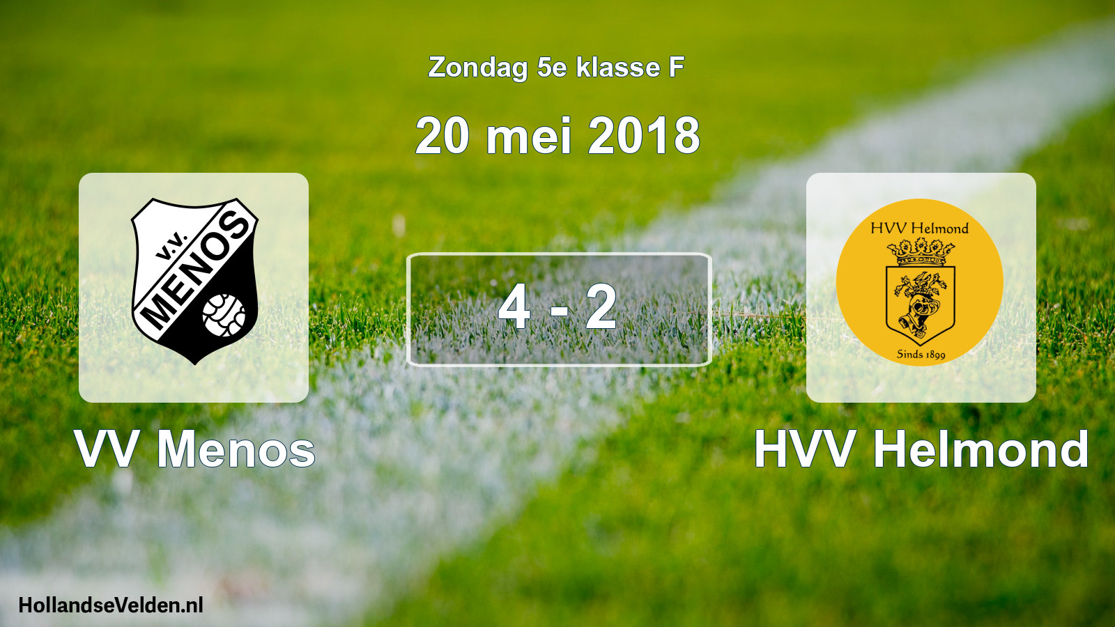 Total number of matches played: VV Menos - HVV Helmond 4 - 2 (20 May 2018)