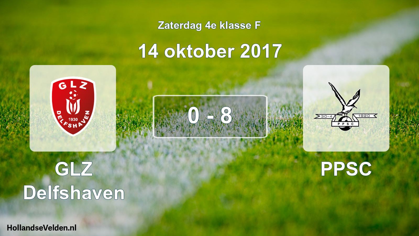 Total number of matches played: GLZ Delfshaven - PPSC 0 - 8 (14 October 2017)