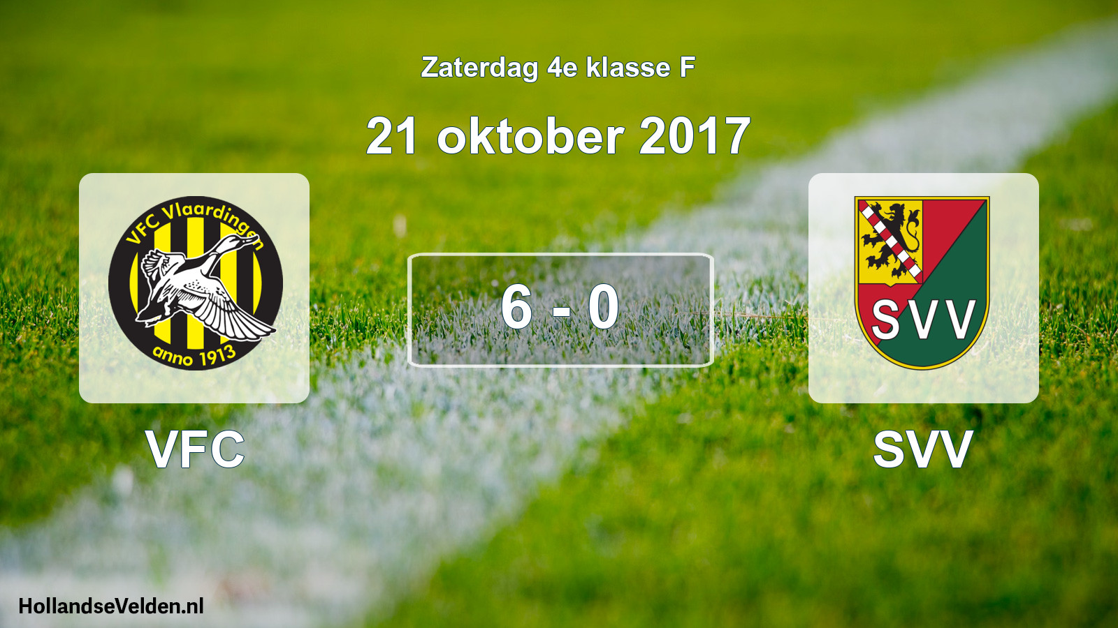 Total number of matches played: VFC - SVV 6 - 0 (21 October 2017)