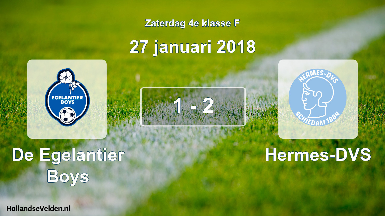 Total number of matches played: De Egelantier Boys - Hermes-DVS 1 - 2 (27 January 2018)
