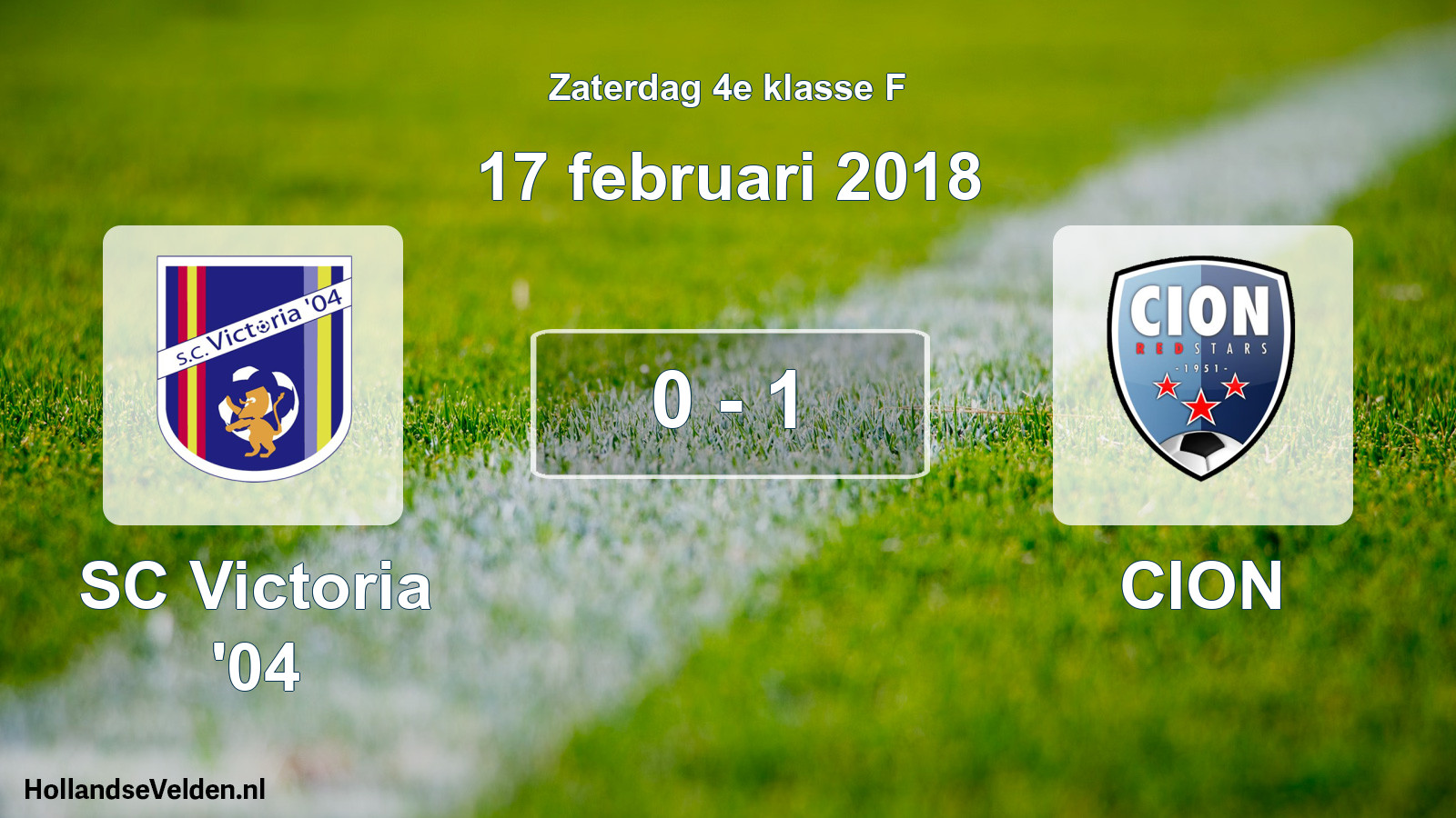 Total number of matches played: SC Victoria '04 - CION 0 - 1 (17 February 2018)