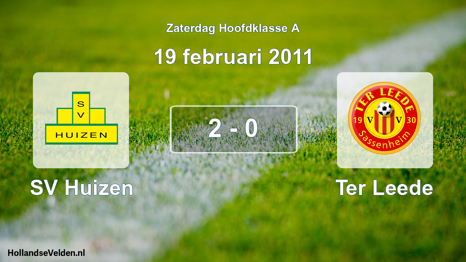 Total number of matches played: SV Huizen - Ter Leede 2 - 0 (19 February 2011)