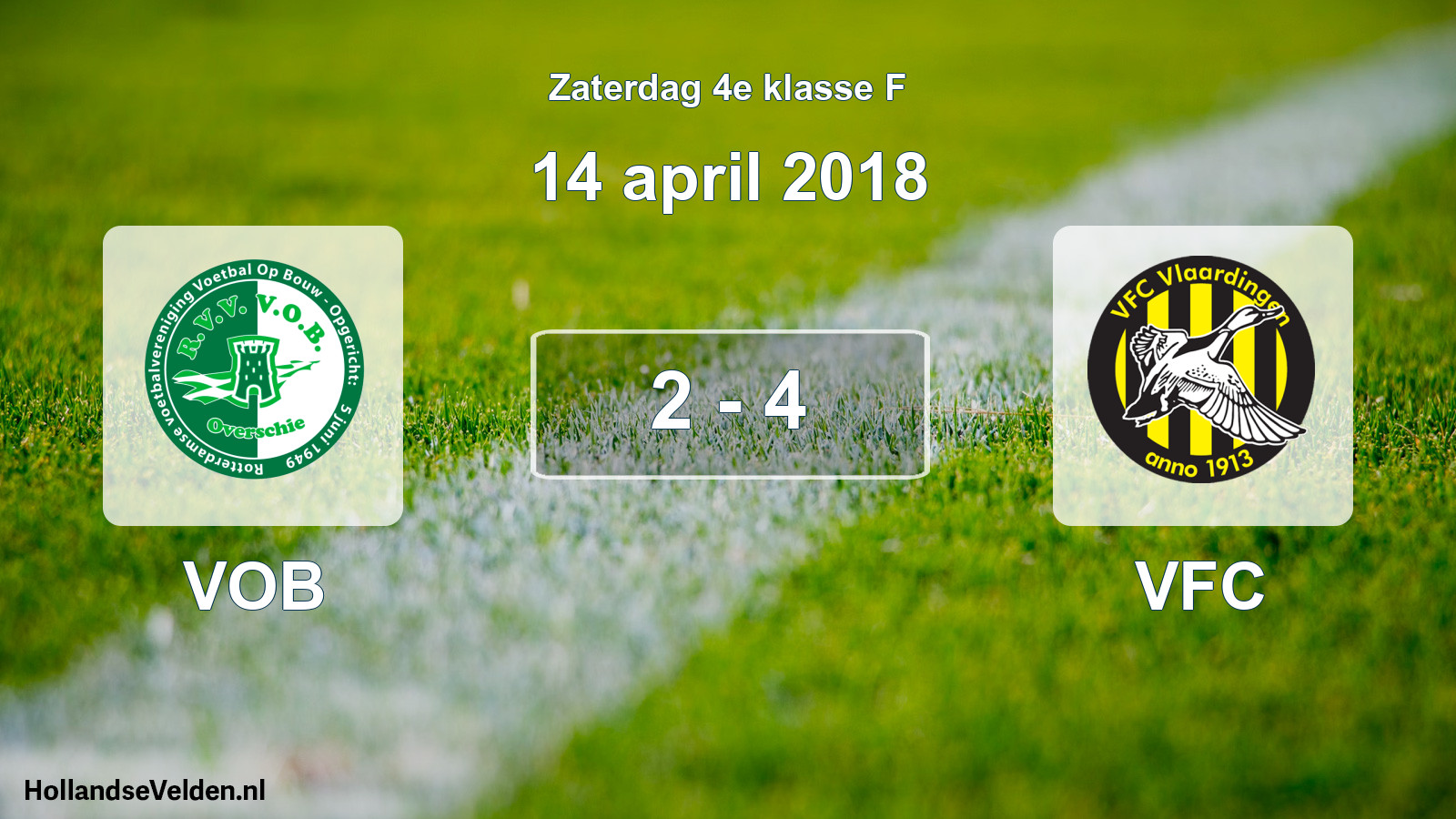 Total number of matches played: VOB - VFC 2 - 4 (14 April 2018)