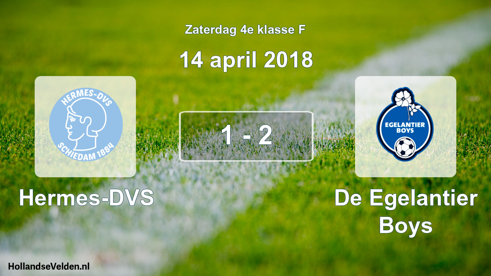 Total number of matches played: Hermes-DVS - De Egelantier Boys 1 - 2 (14 April 2018)