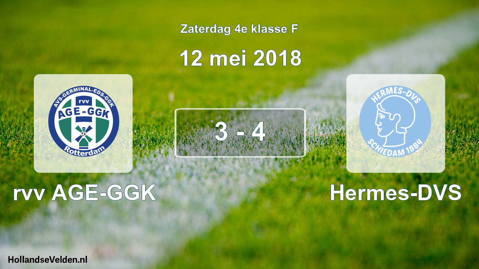 Total number of matches played: rvv AGE-GGK - Hermes-DVS 3 - 4 (12 May 2018)