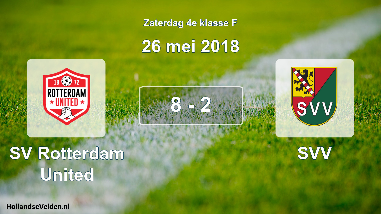 Total number of matches played: SV Rotterdam United - SVV 8 - 2 (26 May 2018)