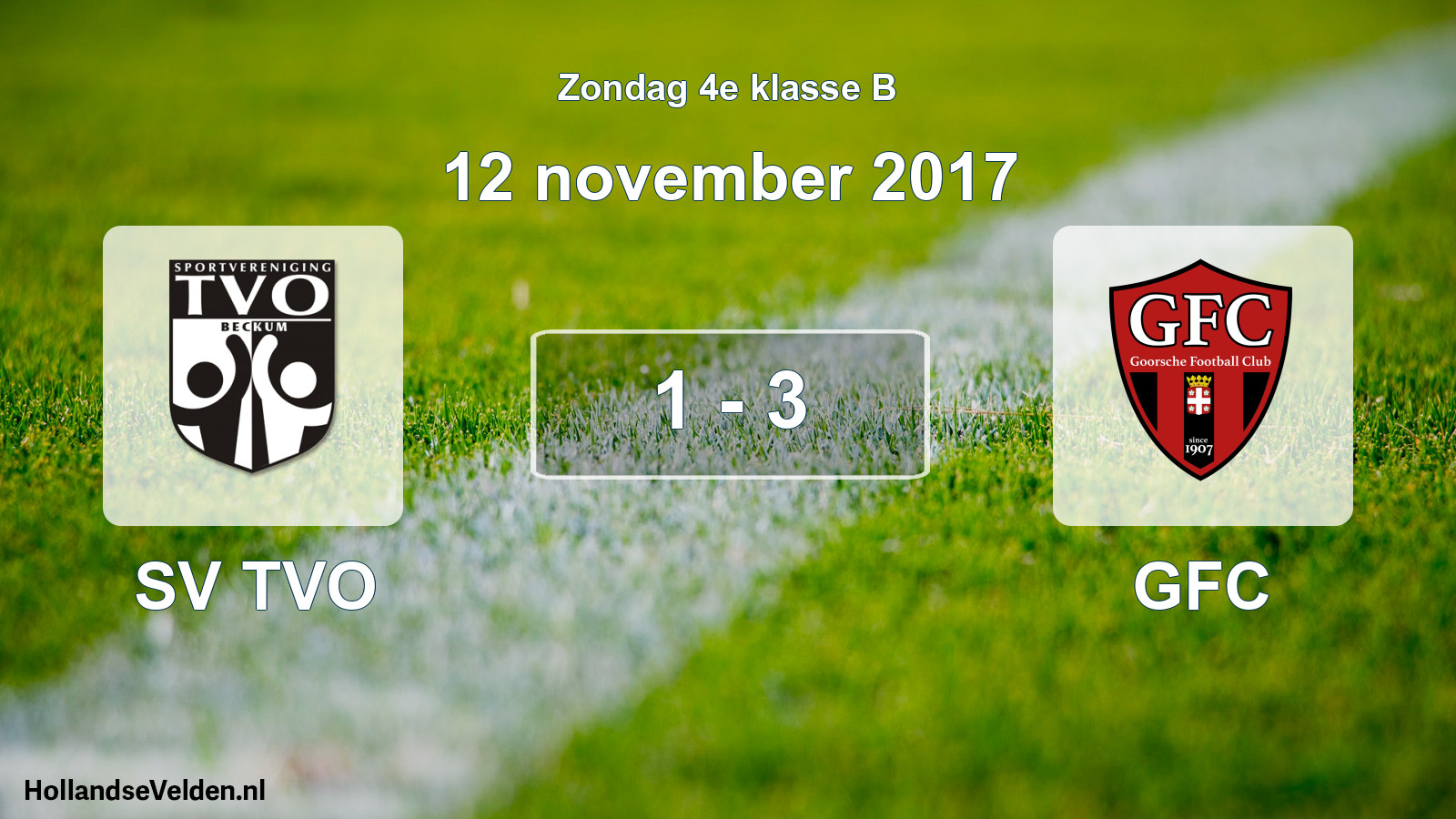 Total number of matches played: SV TVO - GFC 1 - 3 (12 November 2017)