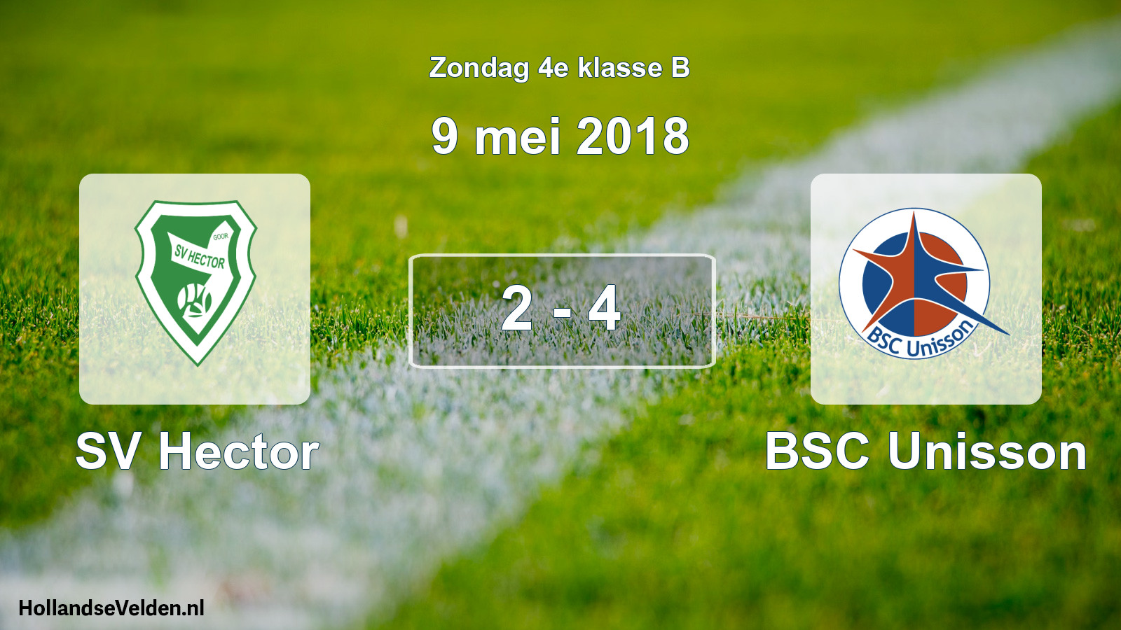 Total number of matches played: SV Hector - BSC Unisson 2 - 4 (9 May 2018)