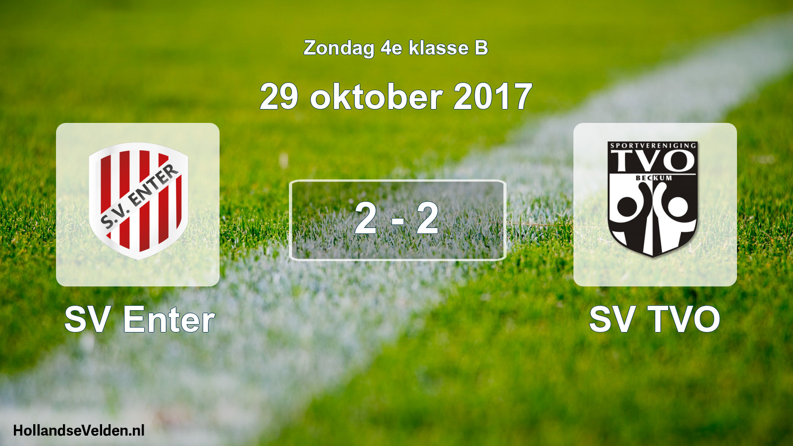 Total number of matches played: SV Enter - SV TVO 2 - 2 (29 October 2017)
