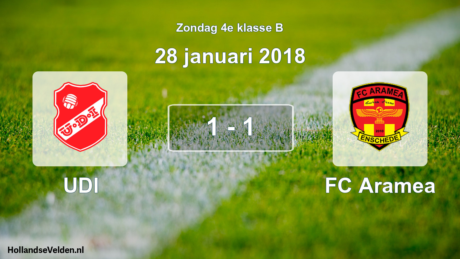 Total number of matches played: UDI - FC Aramea 1 - 1 (28 January 2018)